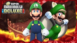 New Super Mario Bros. U Deluxe ᴴᴰ | World 8 (All Star Coins) Solo Luigi