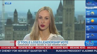 Erin O'Toole loses Tory leadership vote