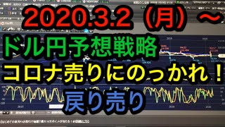 FX2020.3.2（月）〜ドル円予想・戦略。