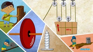 Pulley, Wheel, Lever and More Simple Machines - Science for Kids | Educational Videos by Mocomi