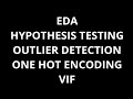 Data preprocessing and feature engineering with Python | Hypothesis testing & outlier detection.