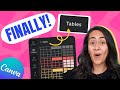 NEW: TABLES feature in Canva! | Shorts