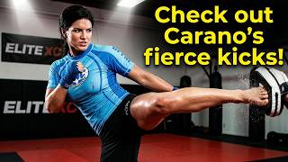 Watch Gina Carano Work Out Before Her Elite XC MMA Fight With Kelly Kobald!
