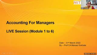 Recording - Accounting For Managers