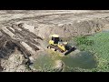 Amazing land reclamation construction sand and dirt pushing Mighty bulldozer SHANTUI DH17C2