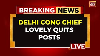 LIVE | Arvinder Singh Lovely Resigns As Delhi Congress Chief | Huge Blow To I.N.D.I.A. Bloc