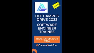 MountBlue Off Campus Drive 2022 | Software Engineer Trainee | IT Job | Engineering Job