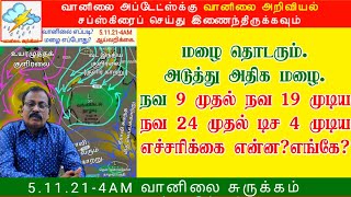 5.11.2021-4AM  தமிழ்நாடு வானிலை சுருக்கம்.5.11.2021-4AM  Tamilnadu Weather  Summary.