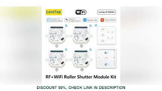 LoraTap RF WiFi Blinds Roller Shutters Curtains Motor Switch Module Remote Control Smart Life Home A