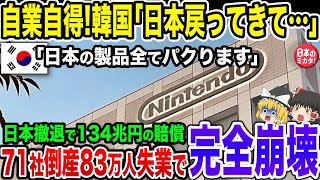 日本をブチギレさせた韓国完全終了！！とんでもない額の賠償請求+大量失業でついに経済崩壊へ【ゆっくり解説】