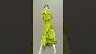 Feeling green and fabulous with my paper dress ytsuman ! #shortsfeed #ytsuman25 #shortbrake