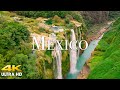 FLYING OVER MEXICO (4K UHD) - Amazing Beautiful Nature Scenery with Relaxing Music for Stress Relief