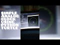 Simple analog clock using python turtle | #pythonturtle