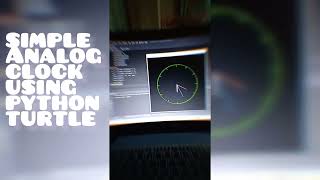 Simple analog clock using python turtle | #pythonturtle