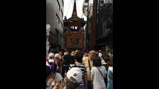 first play of Gion Festival 2014  KIKUSUIBOKO  祇園祭  菊水鉾