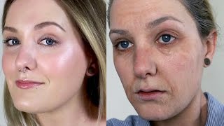 Aging Makeup Using Latex