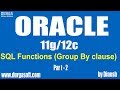 Oracle || SQL Functions(Group  By  clause) Part-2 by dinesh
