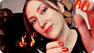 ASMR Fireside Head & Scalp Massage w/ Face Cleansing & Oil ~ Personal Attention Role Play for Sleep