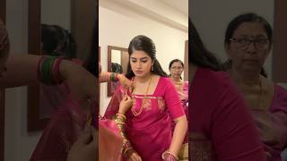 Kodava bride makeover glimpse #weddinghairstylist #bridalmakeup #coorg #mua #mysoremakeupartist