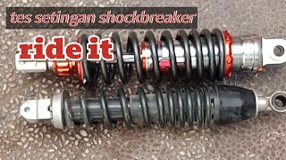 Mau pasang shockbreaker KTC malah pasang shock Ride it, di Beat deluxe #ktcracing #rideit