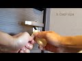 how to add extra security to cruise cabin door outwards opening using fork and knife