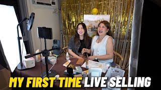 My FIRST TIME Live Selling