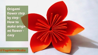 Origami flower step by step - How to make origami flower - easy