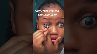 Comment mettre les lentilles #contactlenses #beauty