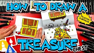 How To Draw A Treasure Chest Folding Surprise
