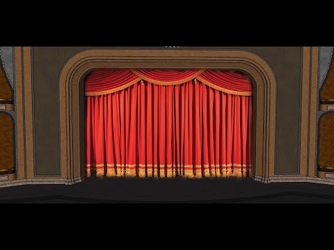Is a piece of theatrical scenery to conceal a part of the stage from the audience?