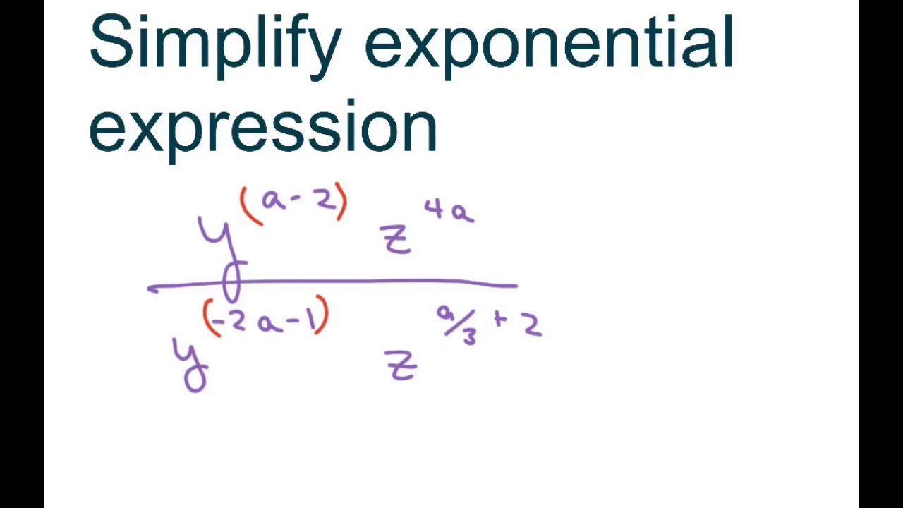 Simplify Exponential Expressions Part 2 Youtube
