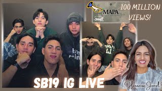 SB19 IG Live for “MAPA” 100Million View | SB19 prove why they are different to everyone else!!