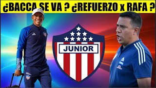 JUNIOR ¡URGENTE ! ¿BACCA SALE DEL EQUIPO ? ¿OTRO REFUERZO por RAFA PÉREZ ?