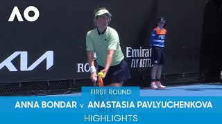 Anna Bondar v Anastasia Pavlyuchenkova Highlights (1R) | Australian Open 2022