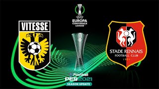 VITESSE VS STADE RENNAIS (FASE DE GRUPOS) | EUROPA CONFERENCE LEAGUE | PES 2021/2022 J2