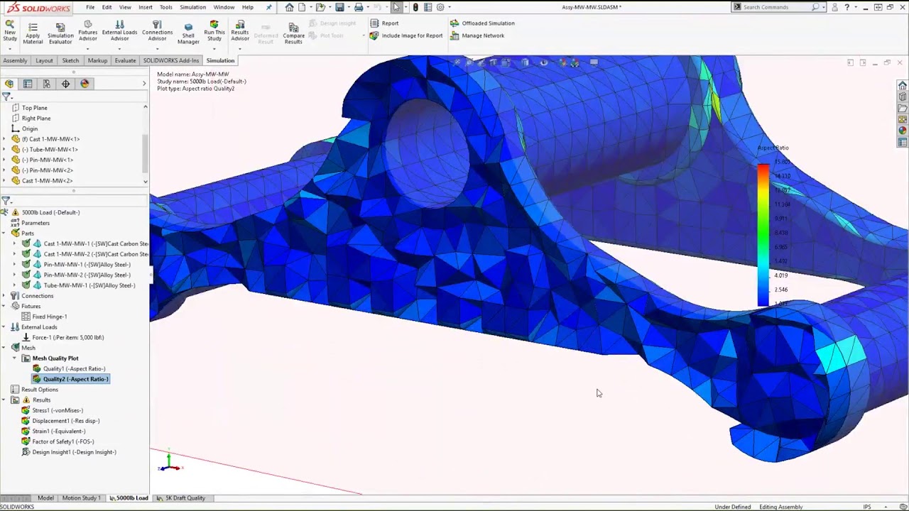 Meshing Tips For SOLIDWORKS SIMULATION - YouTube