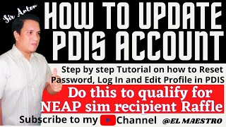 HOW TO UPDATE PDIS ACCOUNT