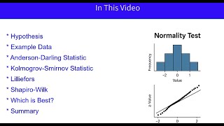 Comparing Normality Tests