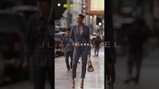 JLUXLABEL | FALL COLLECTION - Medium Wash Dominica Structured Denim Bodysuit