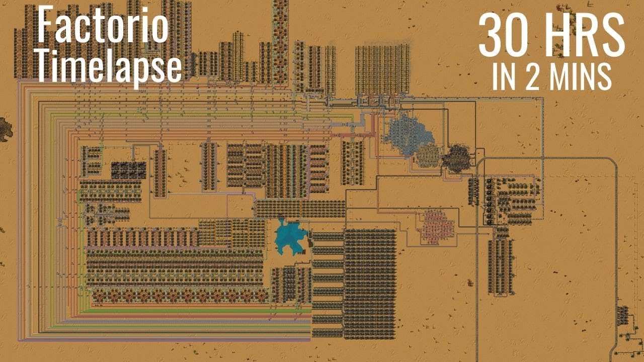 Factorio Timelapse Vanilla 4k Youtube