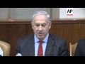 NETANYAHU CONVENES WEEKLY CABINET MEETING; COMMENT ON SYRIA