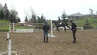 Stephanie jumping O'Sheen