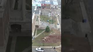 Drone video of tornado damage in Athens Alabama