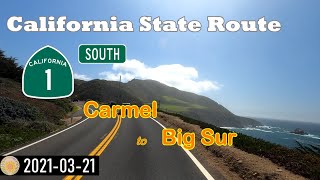 CA-1, Carmel to Big Sur, scenic drive southbound