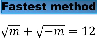 Fastest Method | Solving This Mathematics Problem | Math Olympiad Problem.