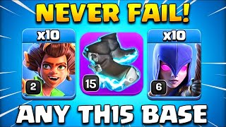 NEVER FAIL MASS ROOT RIDER WITCH!! Best Th17 Electro Boots Attack Strategy CoC