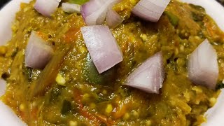 వంకాయ తోటకూర పుల్లగూర - Amaranthus \u0026 brinjal curry/pullagura