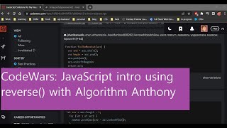 CodeWars: JavaScript basics Reverse()