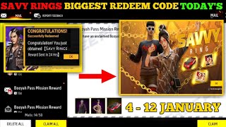 FREE FIRE REDEEM CODE TODAY 5 JANUARY REDEEM CODE FREE FIRE | FF REDEEM CODE TODAY 5 JANUARY