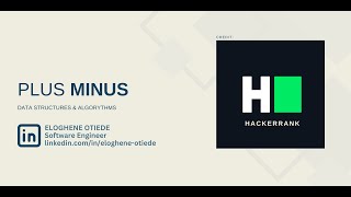 SOLVED & EXPLAINED - Plus Minus (JavaScript) | Data Structures & Algorithm